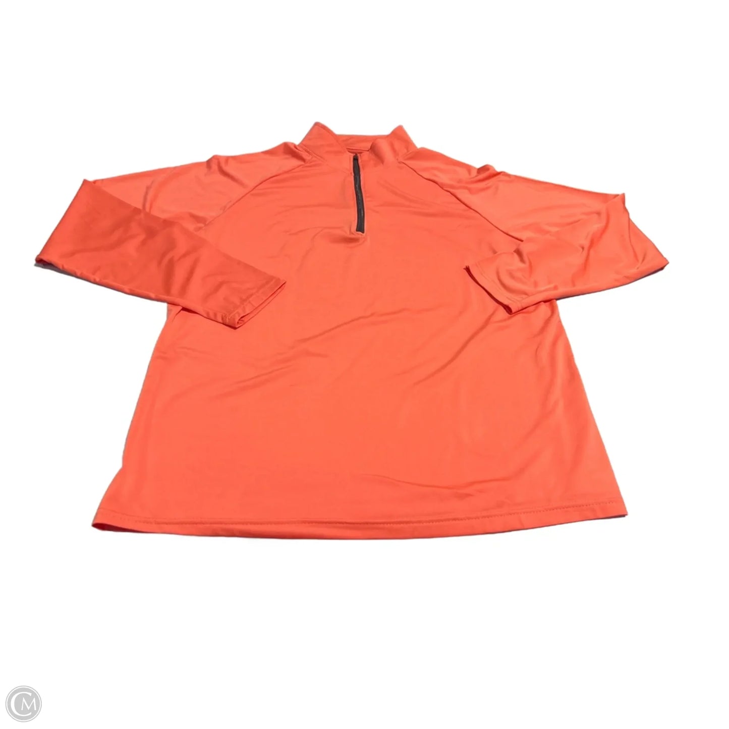 Athletic Top Long Sleeve Collar By Cmc In Coral, Size: Xl
