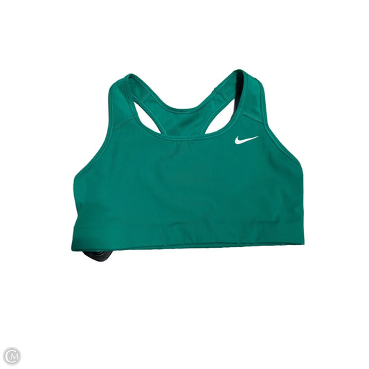 Athletic Bra By Nike In Green, Size: M