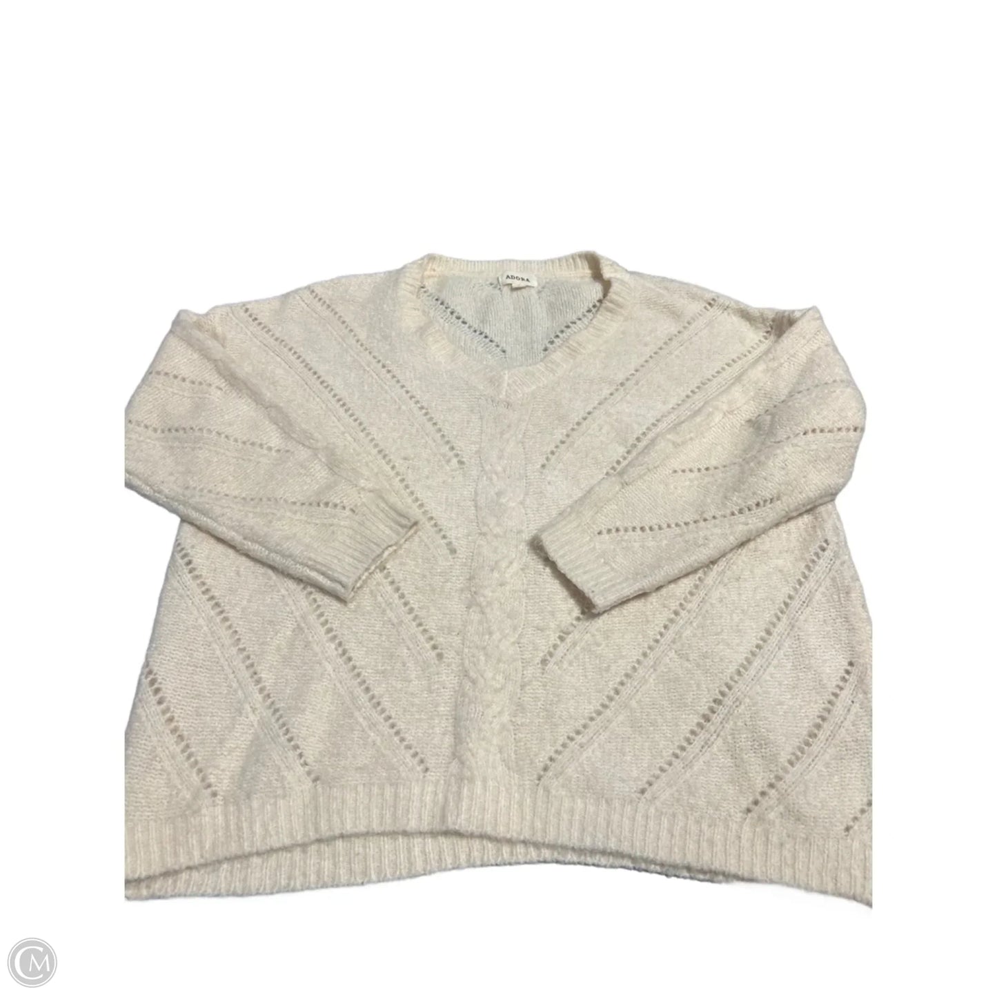 Sweater By Adora In Cream, Size: L