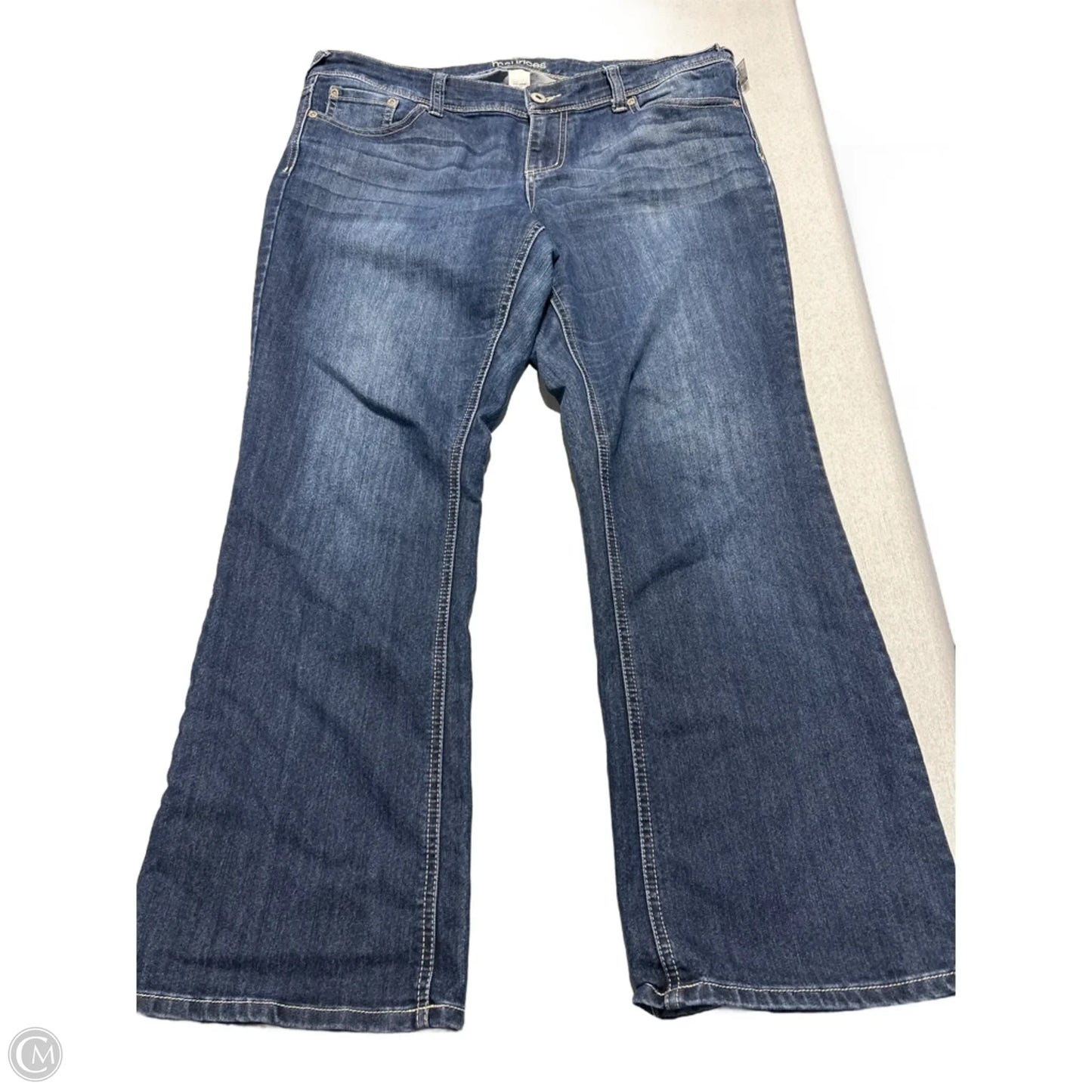 Jeans Boot Cut By Maurices In Blue Denim, Size: 16