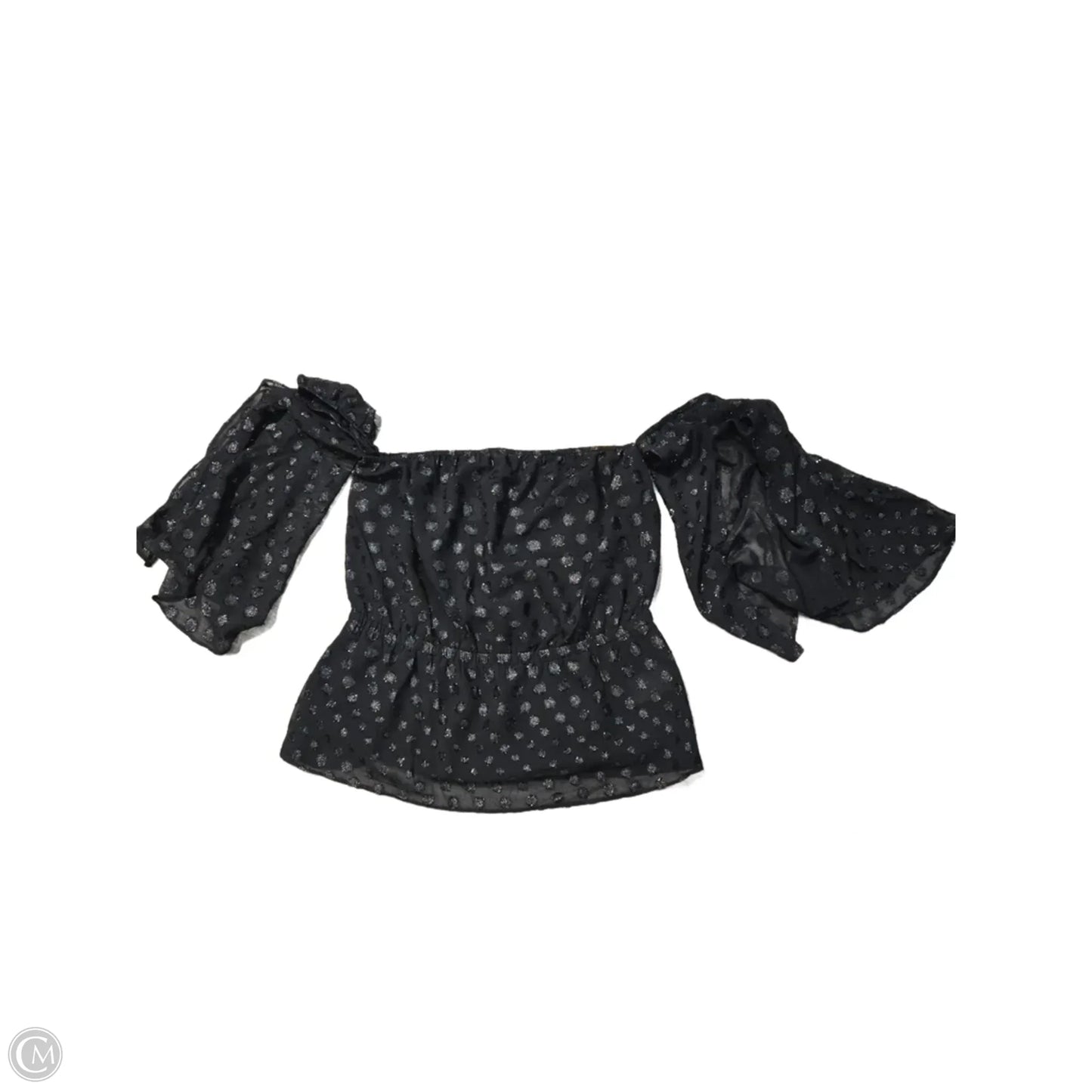 Blouse Long Sleeve By Express In Black, Size: M