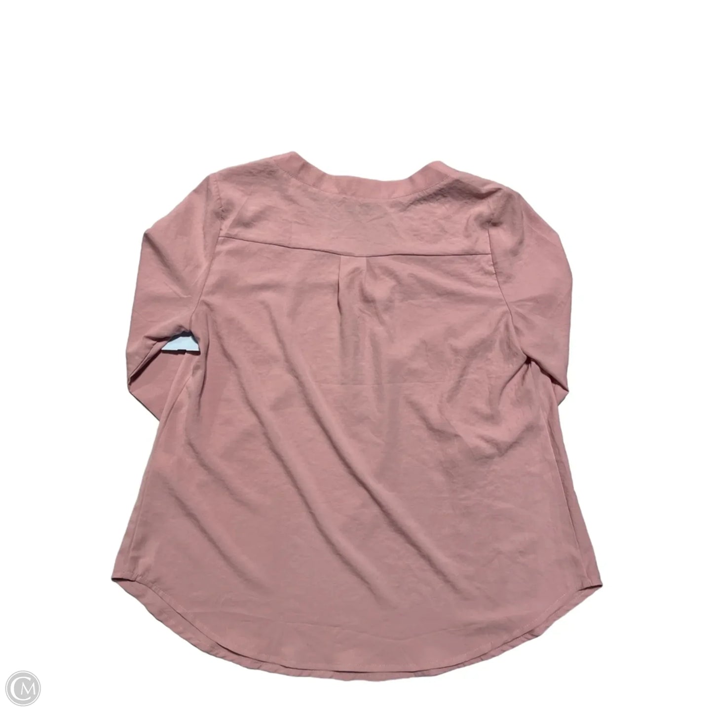Top 3/4 Sleeve By Cmc In Pink, Size: L