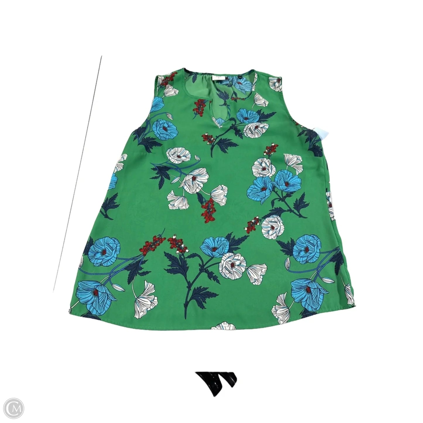 Tank Top By Cabi In Green, Size: S