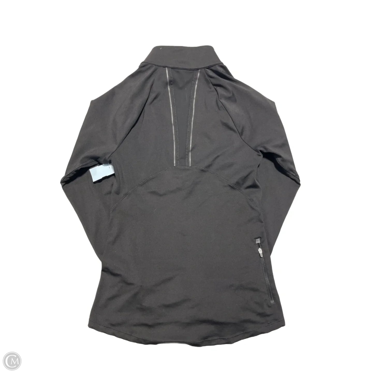Athletic Top Long Sleeve Collar By Athleta In Black, Size: Xs
