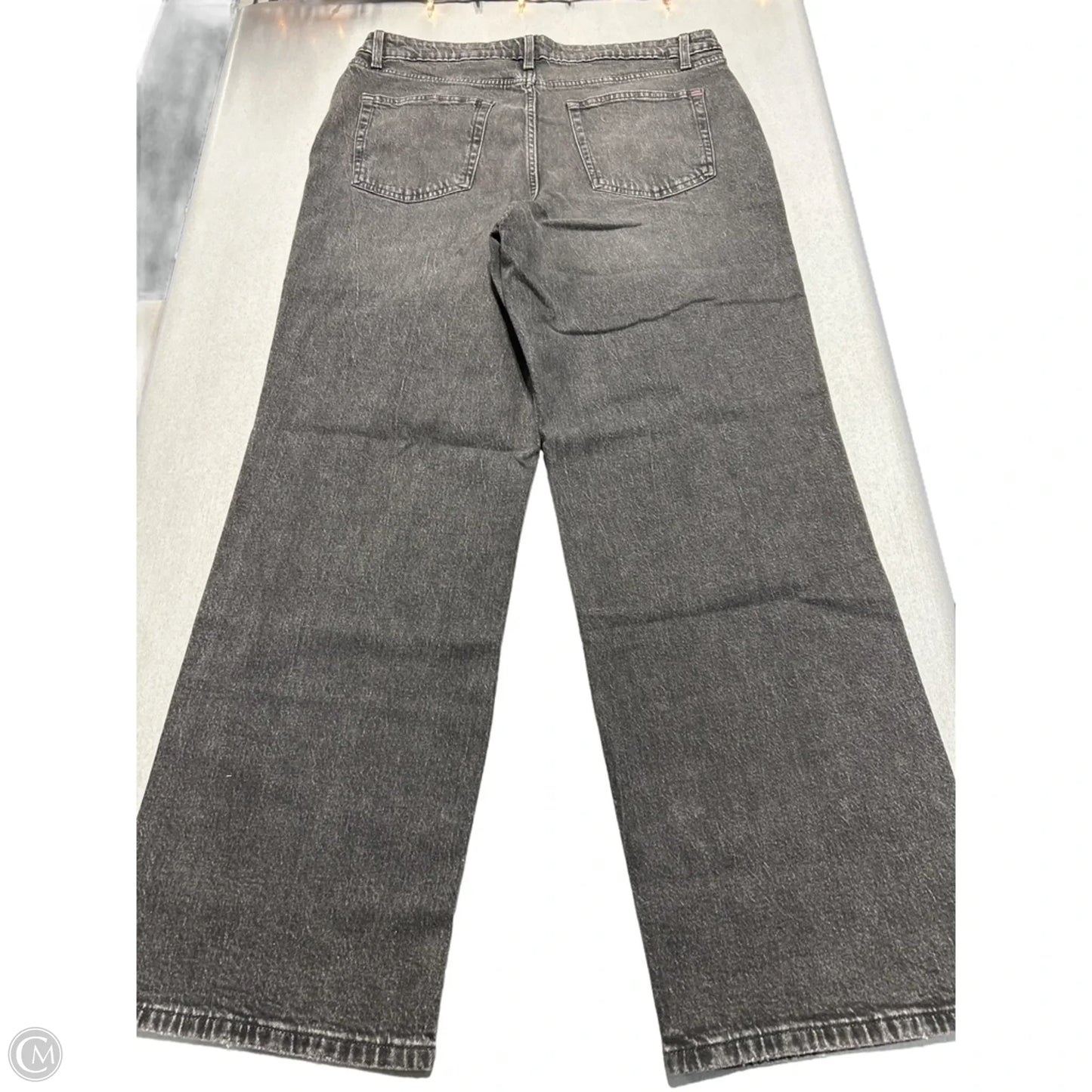 Jeans Wide Leg By Maurices In Black Denim, Size: 16