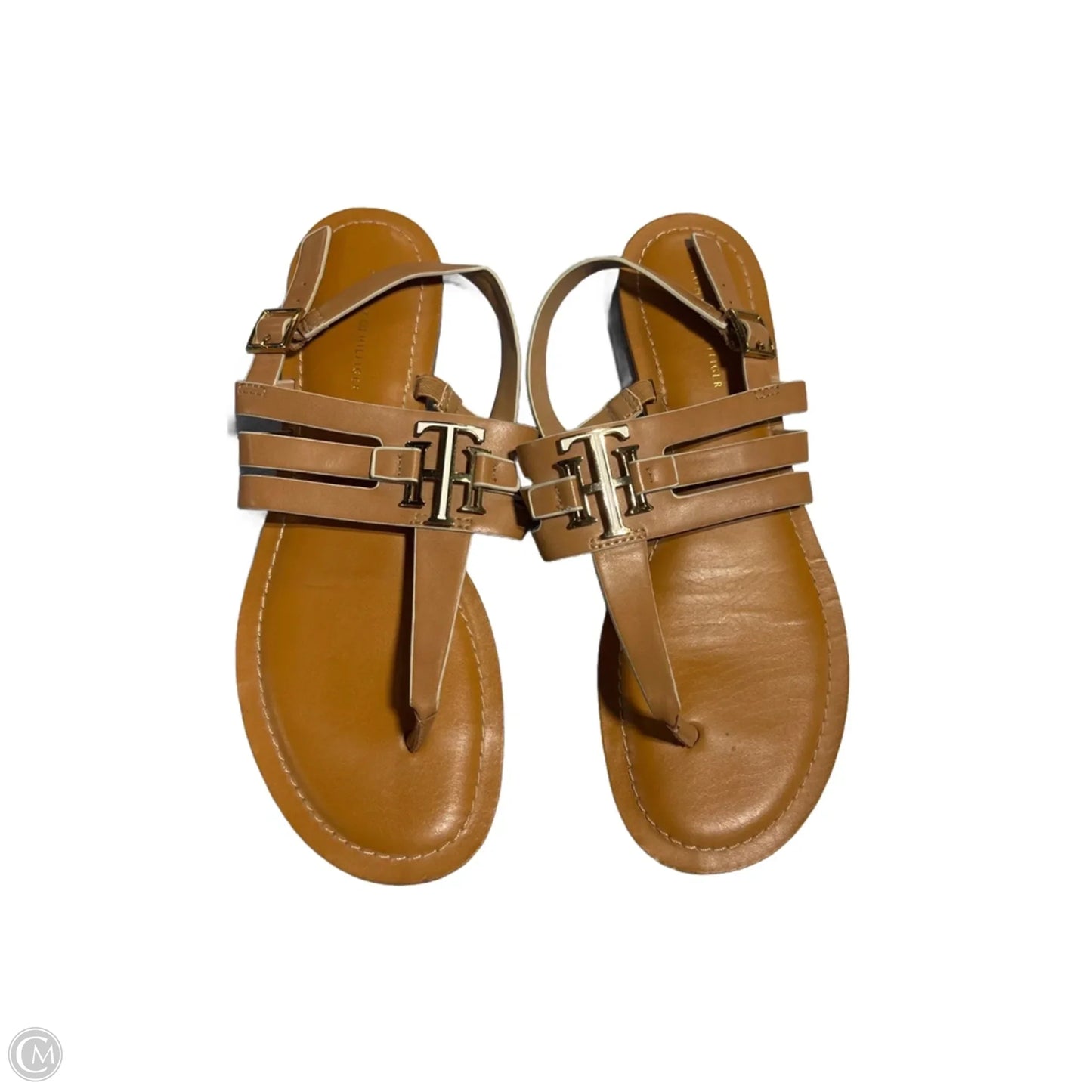 Sandals Flats By Tommy Hilfiger In Brown, Size: 9