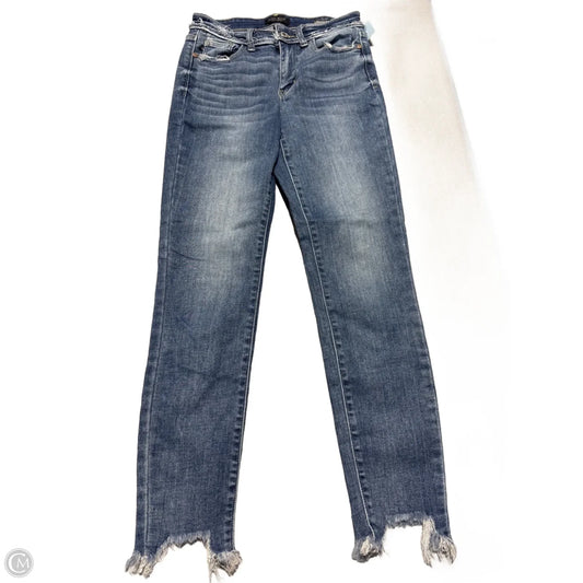 Jeans Skinny By Judy Blue In Blue Denim, Size: 4