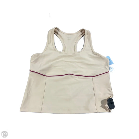 Athletic Tank Top By Old Navy In Cream, Size: L