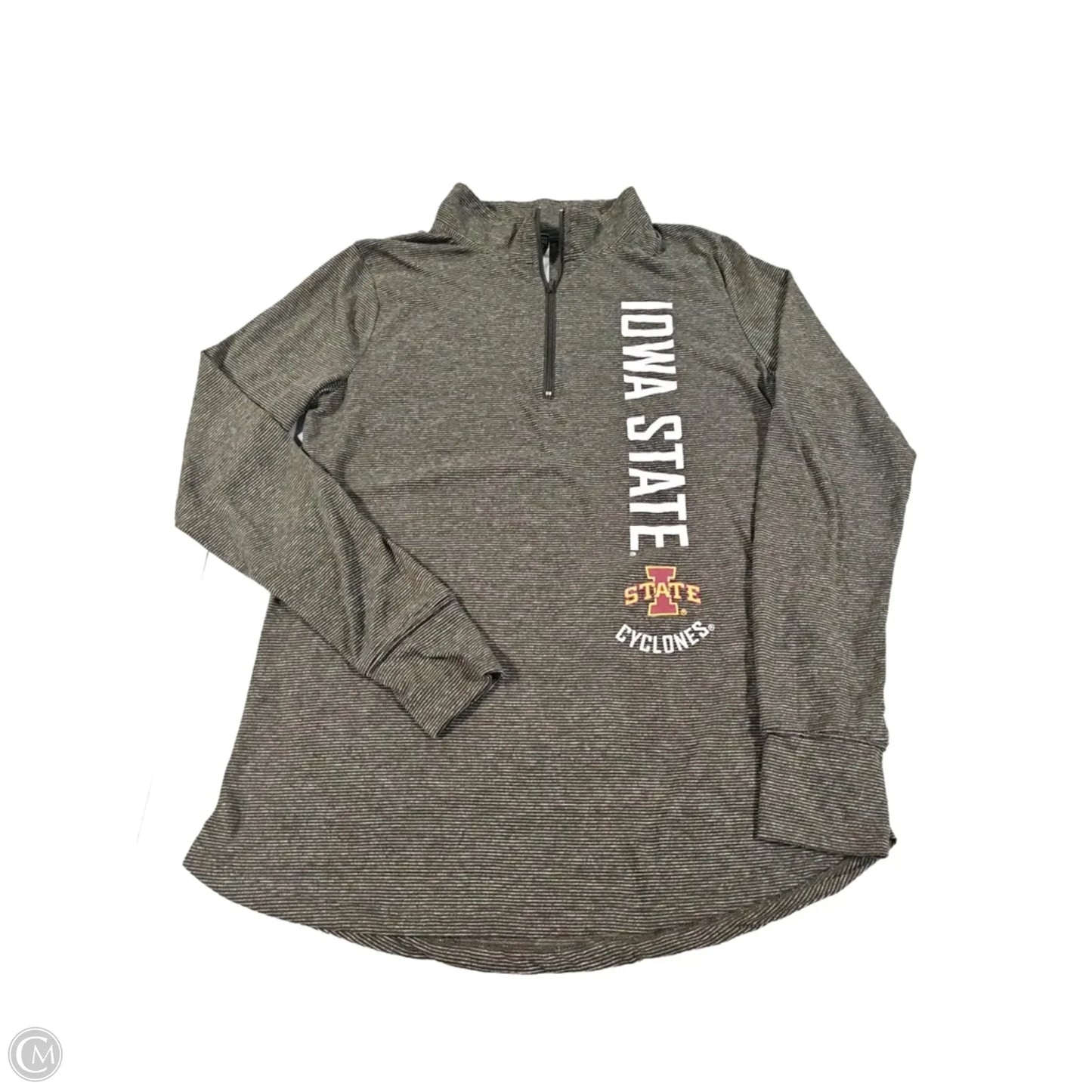 Athletic Top Long Sleeve Collar By Cmc In Green, Size: Xl