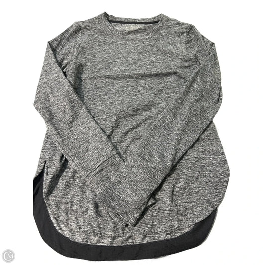 Athletic Top Long Sleeve Collar By Athleta In Black, Size: Xs