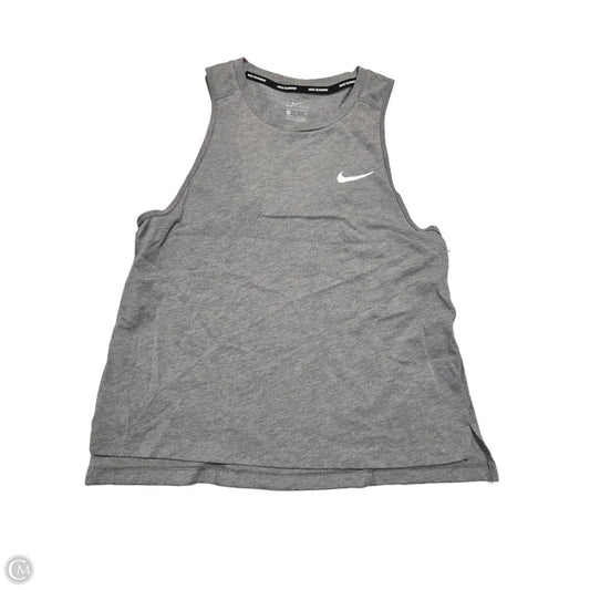 Athletic Tank Top By Nike In Grey, Size: M