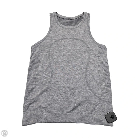 Athletic Tank Top By Lululemon In Grey, Size: M