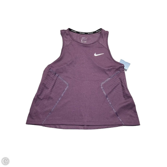 Athletic Tank Top By Nike In Purple, Size: M