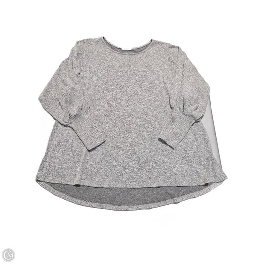 Top Long Sleeve By Cherish In Grey, Size: L