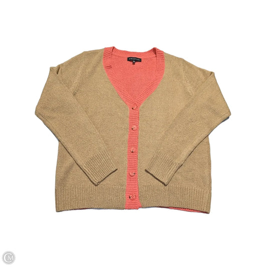 Cardigan By Gibson In Coral, Size: Xl