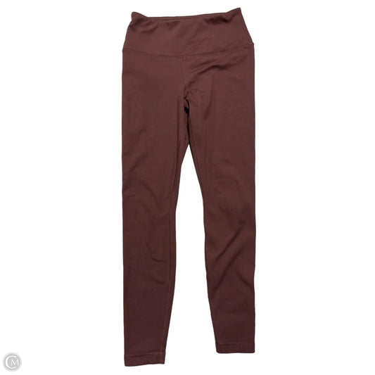 Athletic Leggings By Yogalicious In Maroon, Size: S