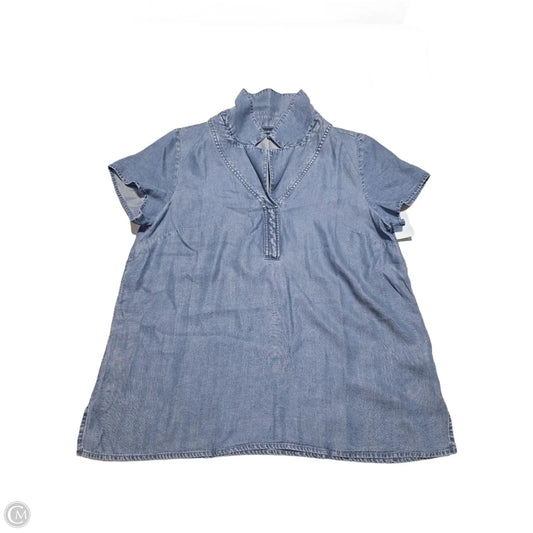 Top Short Sleeve By J. Jill In Blue, Size: M