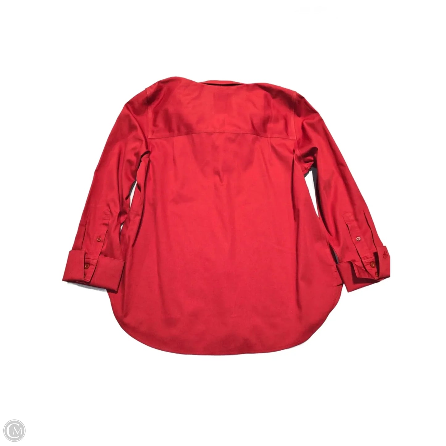 Top 3/4 Sleeve By Chicos In Red, Size: M