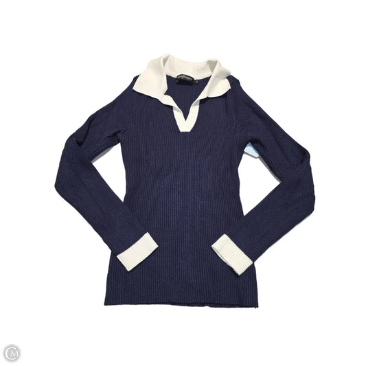 Top Long Sleeve By Merokeety In Navy, Size: L