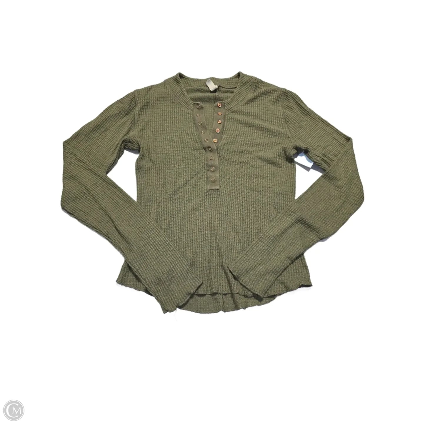 Top Long Sleeve By Free People In Green, Size: S
