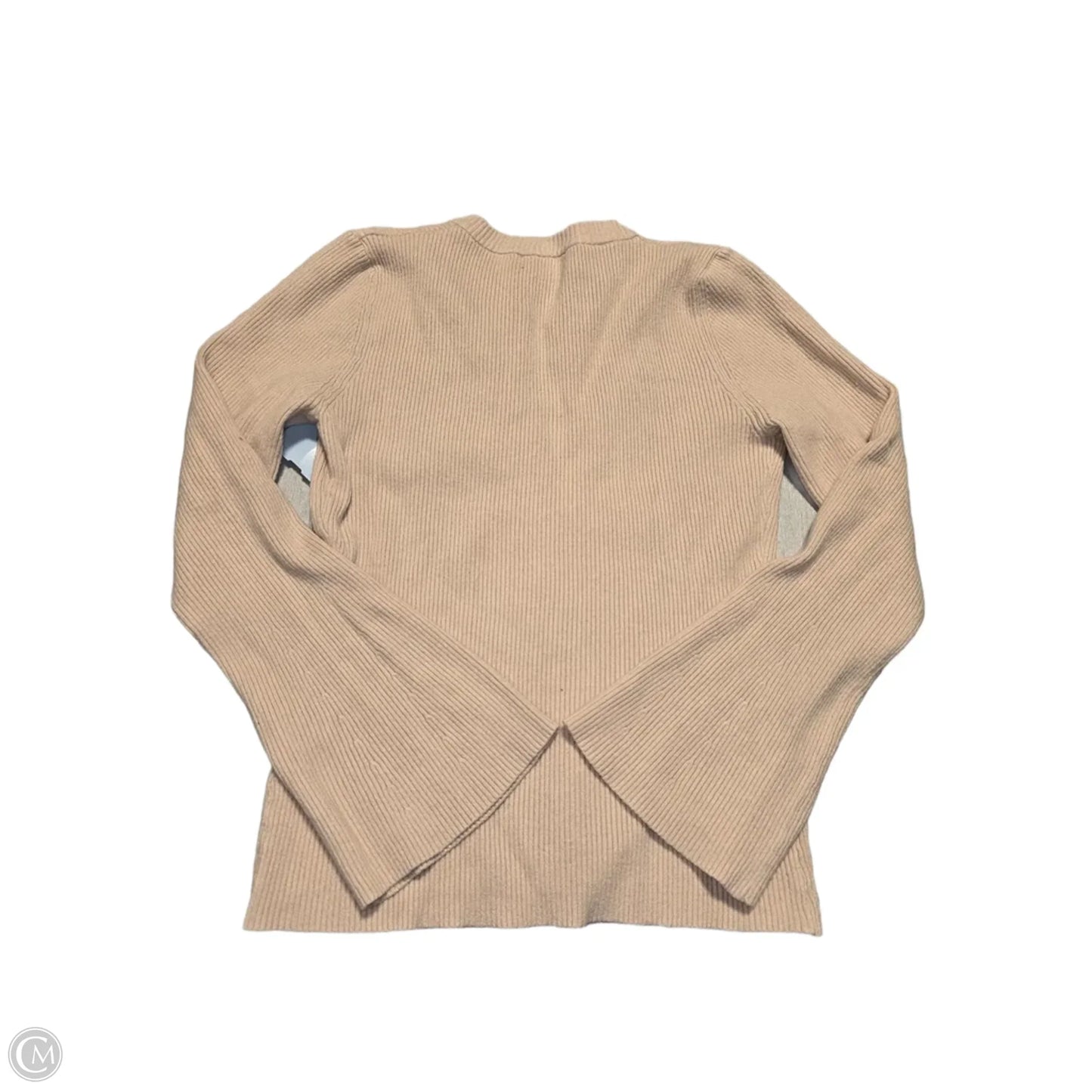 Top Long Sleeve By Cmc In Tan, Size: S