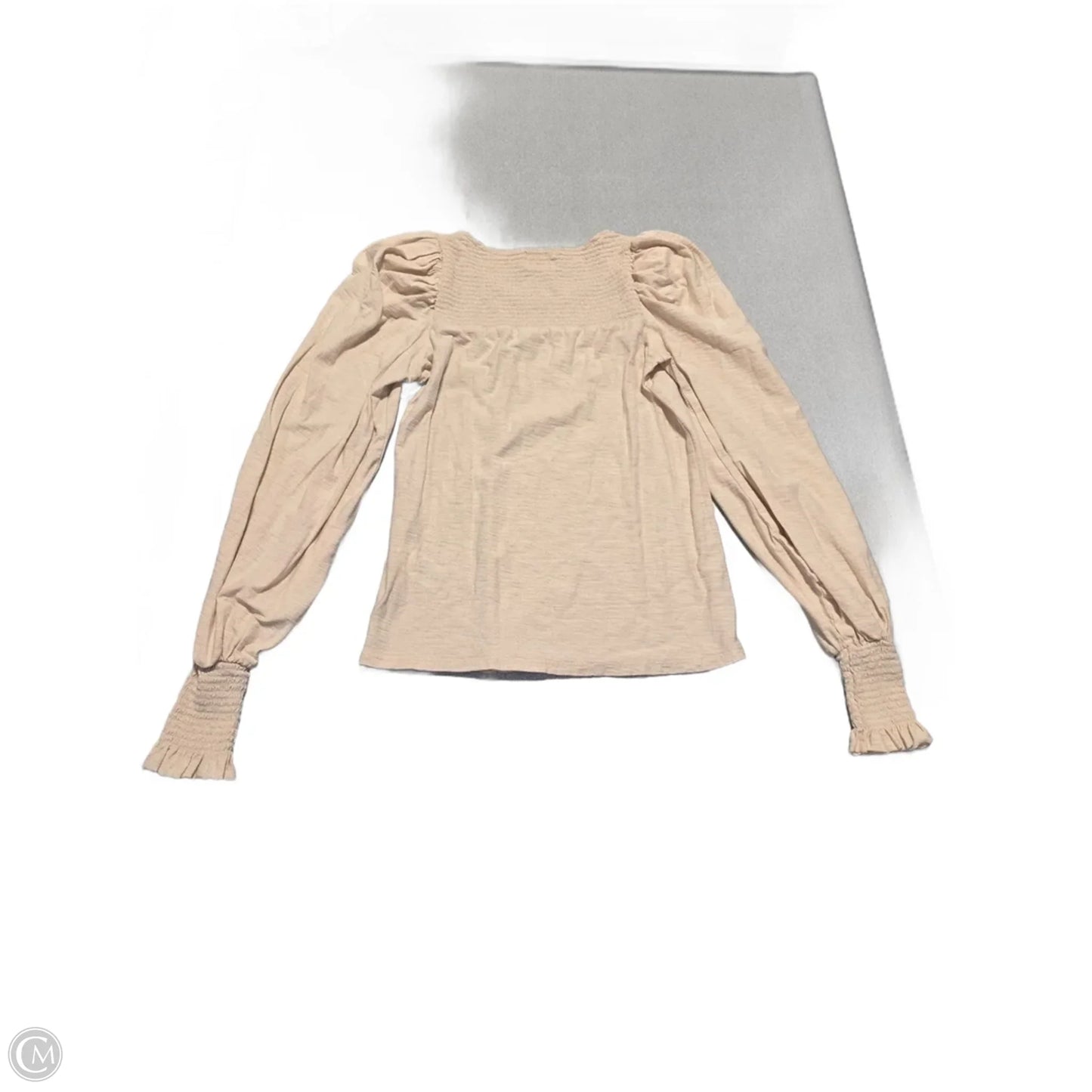 Top Long Sleeve By Nation In Cream, Size: Xs