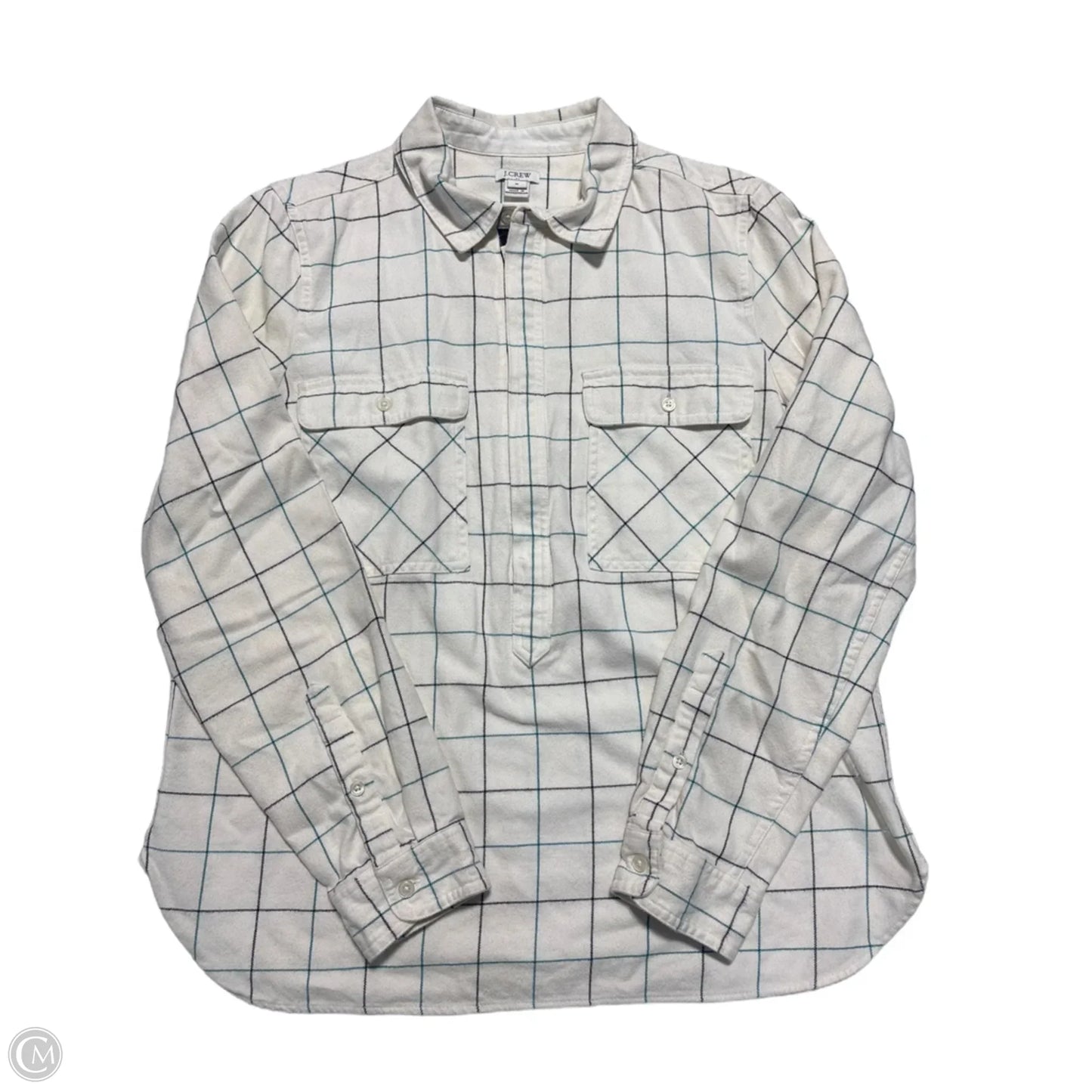 Top Long Sleeve By J. Crew In Striped Pattern, Size: M