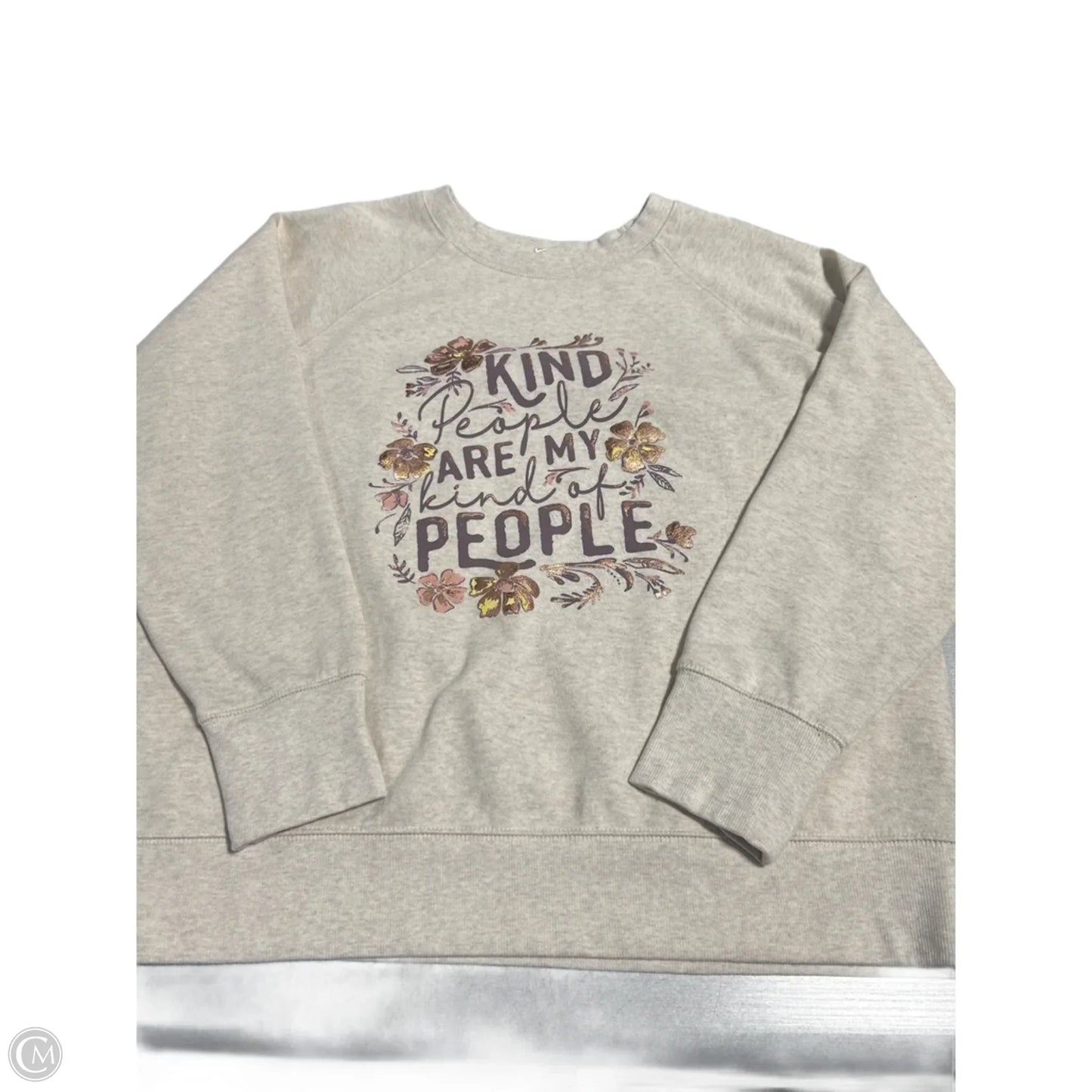 Top Long Sleeve By Maurices In Cream, Size: Xl