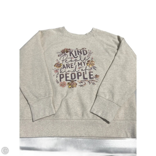 Top Long Sleeve By Maurices In Cream, Size: Xl