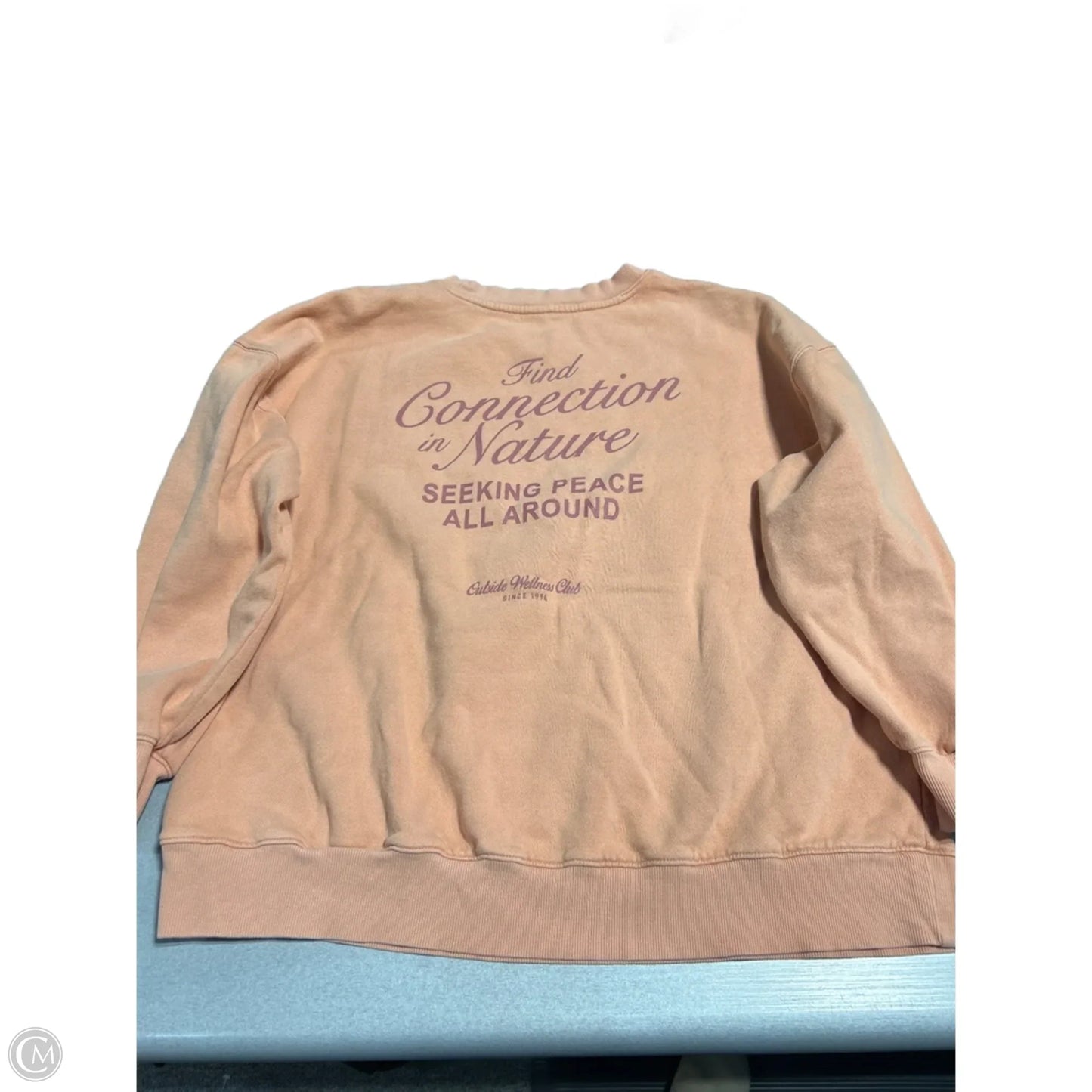 Top Long Sleeve By Old Navy In Orange, Size: M