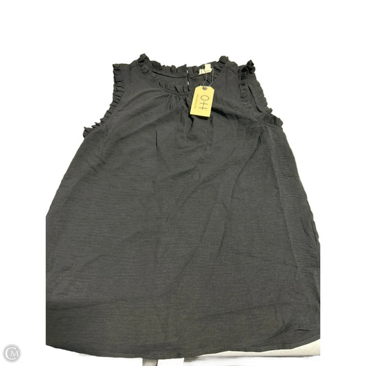 Top Sleeveless By Cmc In Black, Size: L