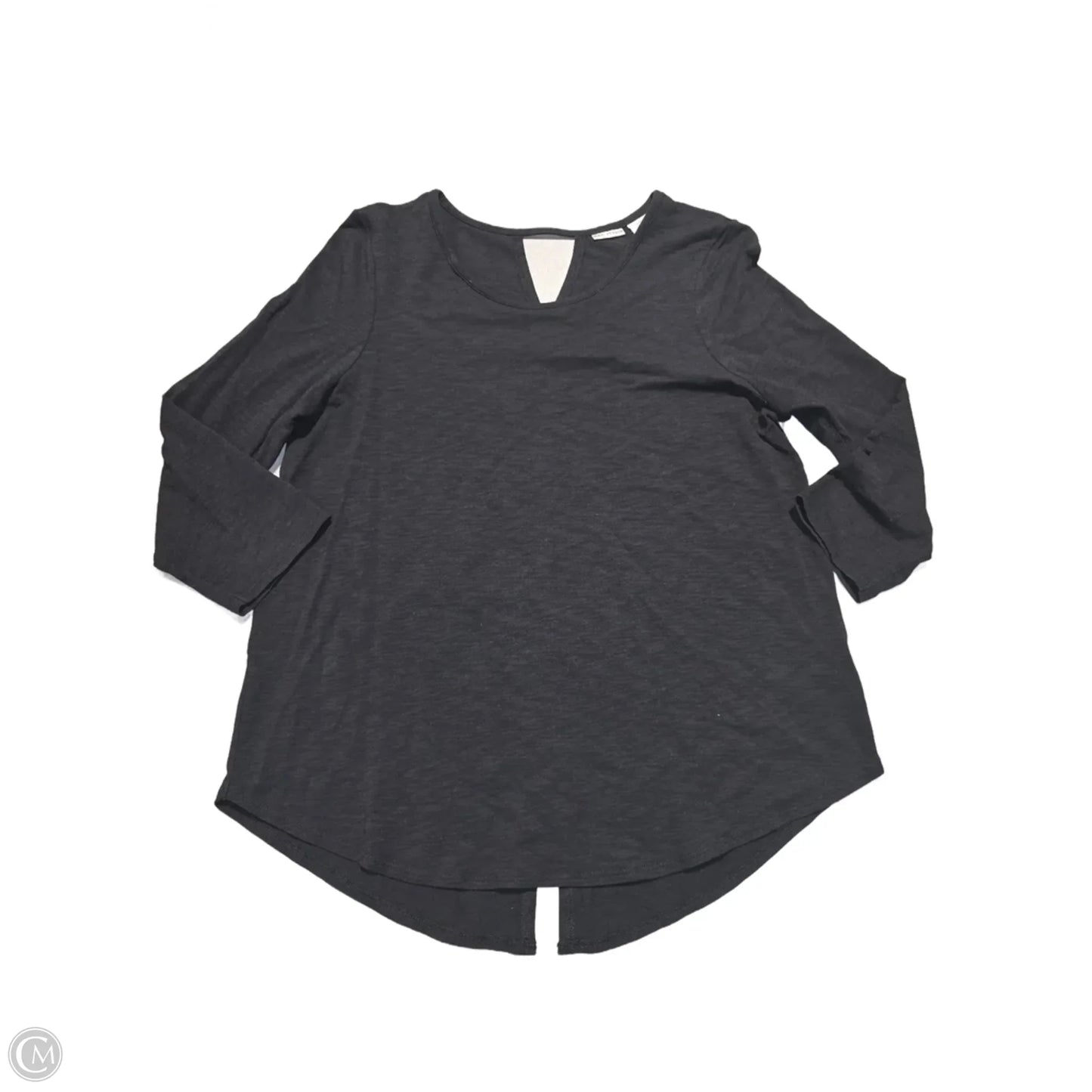 Top 3/4 Sleeve By Max Studio In Black, Size: M