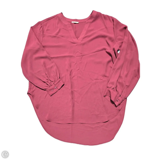 Top Long Sleeve By Maurices In Pink, Size: Xxl