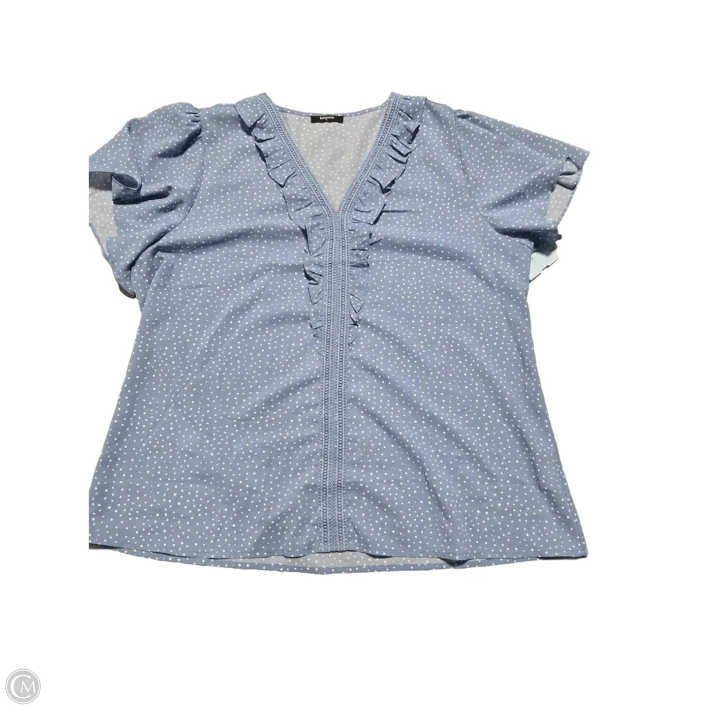Top Short Sleeve By Cmc In Blue, Size: Xl