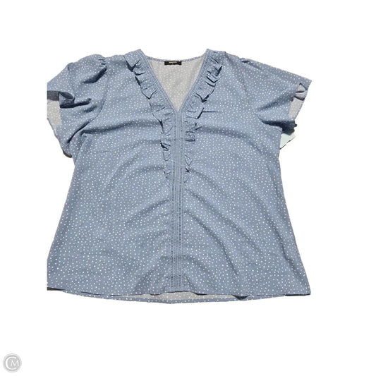 Top Short Sleeve By Cmc In Blue, Size: Xl
