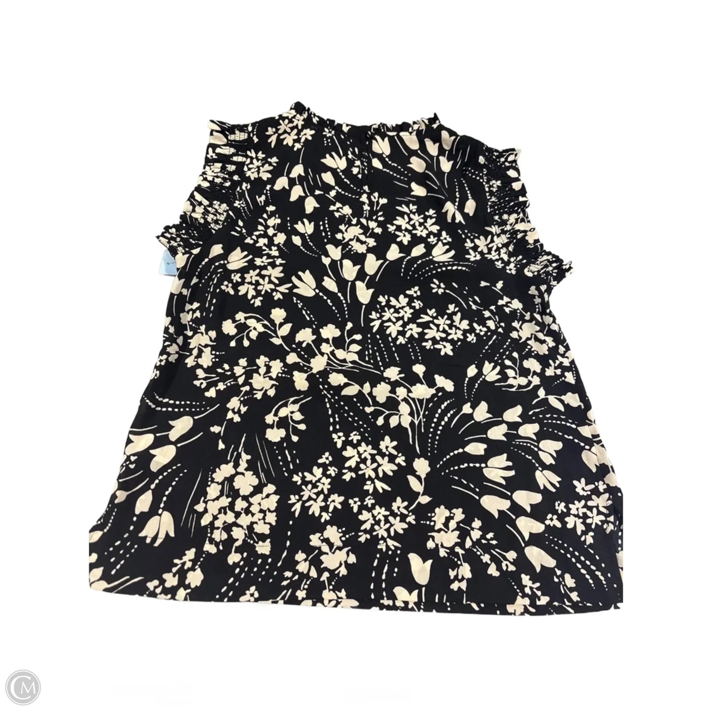 Top Sleeveless By Dr2 In Black & Cream, Size: S