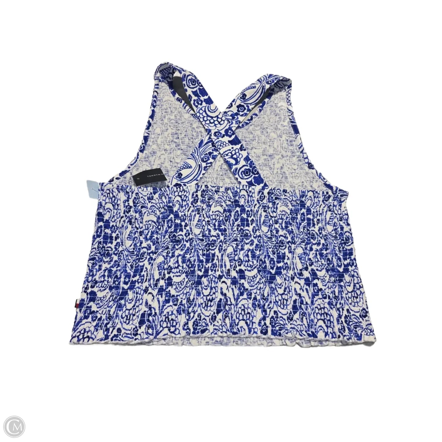 Tank Top By Tommy Hilfiger In Blue & White, Size: Xl