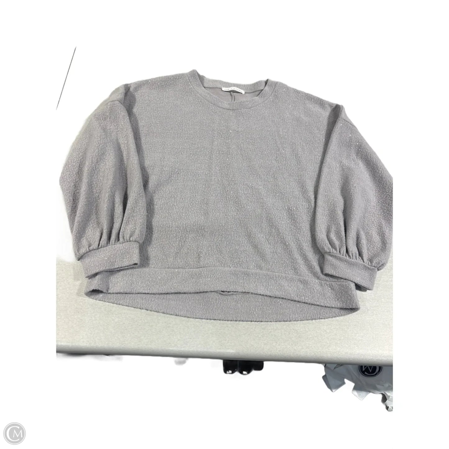 Top Long Sleeve Basic By Chris And Carol In Grey, Size: M