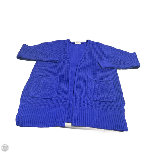 Cardigan By Zenana In Navy, Size: L