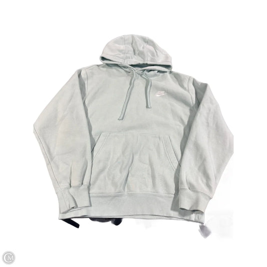 Sweatshirt Hoodie By Nike In Blue, Size: M