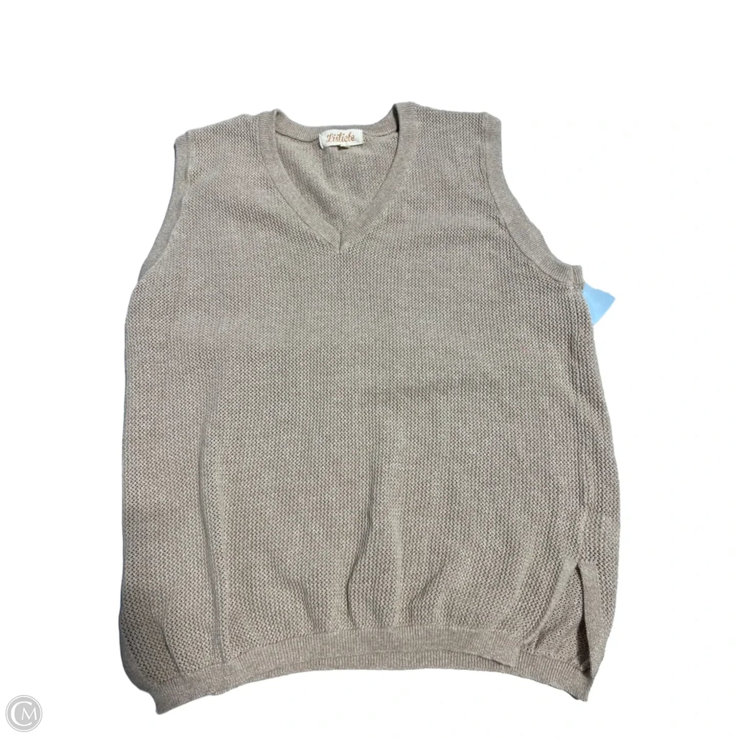 Top 2pc Sleeveless By Listicle In Tan, Size: S