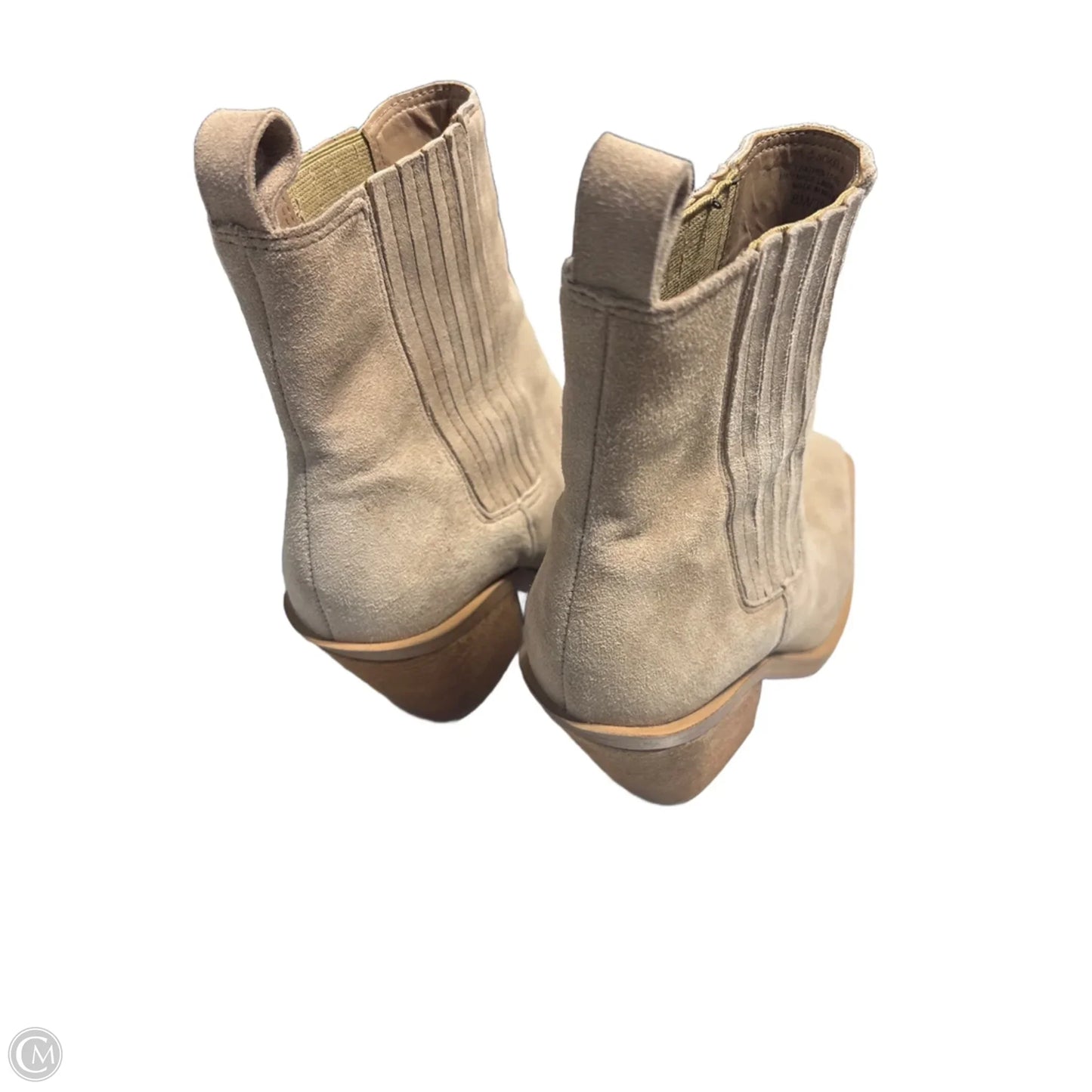 Boots Ankle Heels By Vince Camuto In Tan, Size: 8