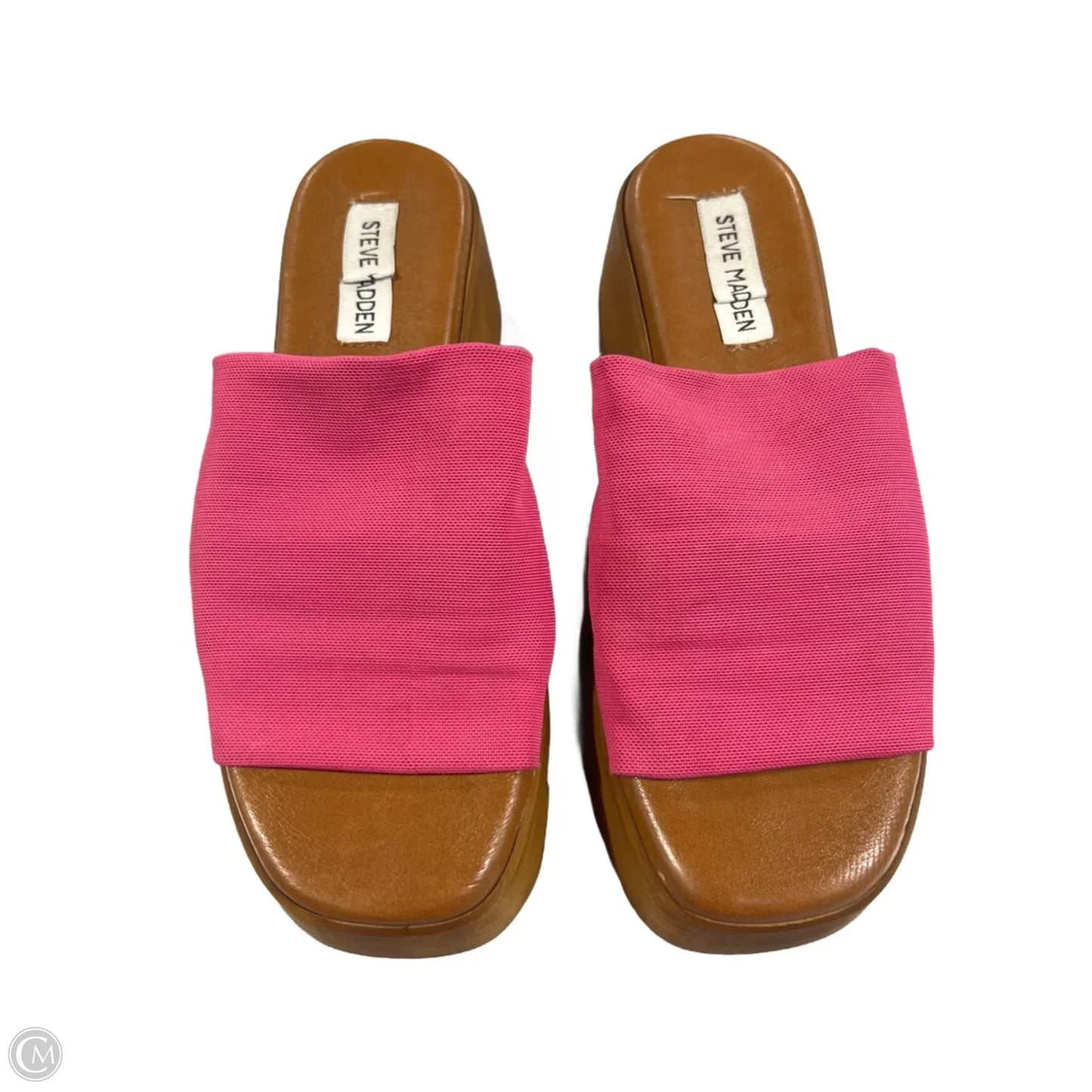 Sandals Heels Block By Steve Madden In Pink, Size: 8