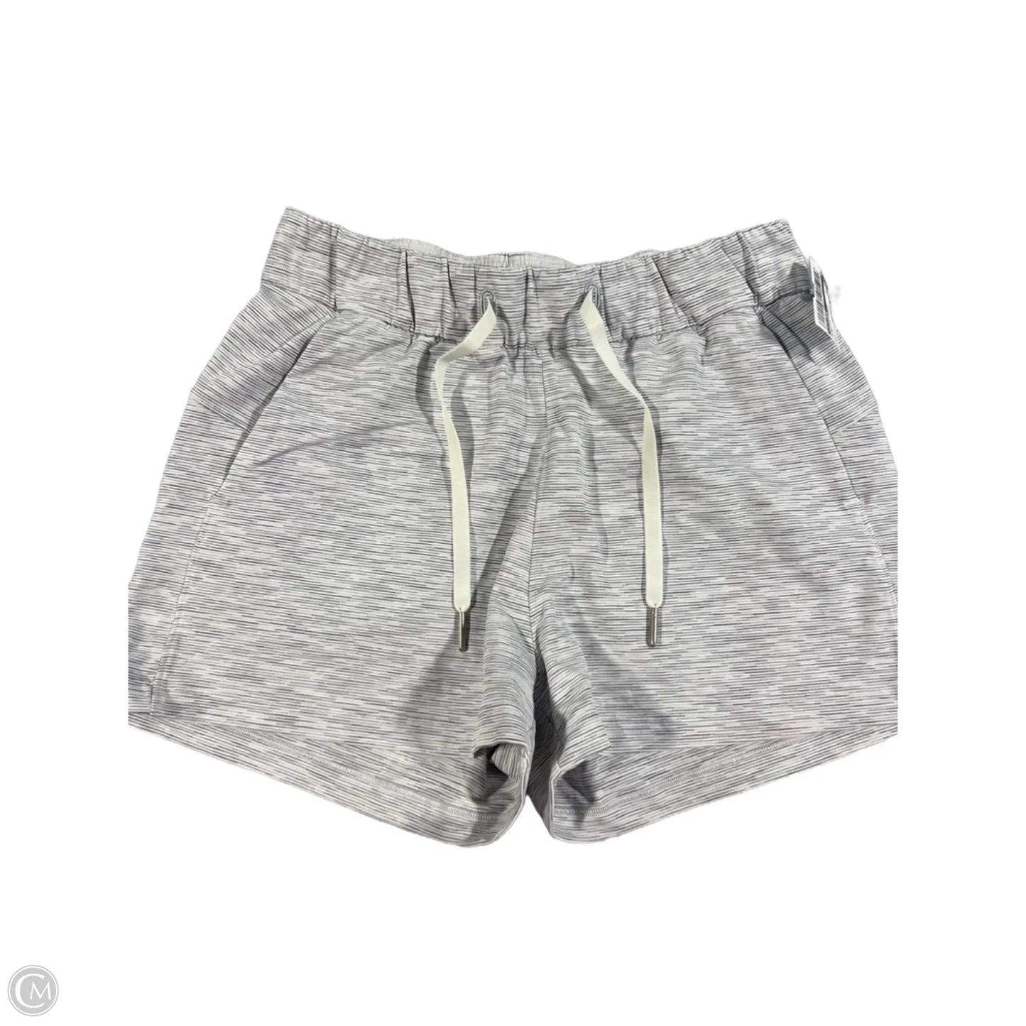 Athletic Shorts By Lululemon In White, Size: 4