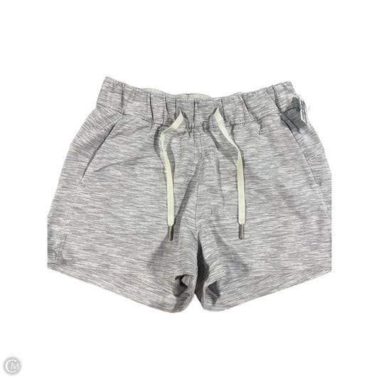 Athletic Shorts By Lululemon In White, Size: 4