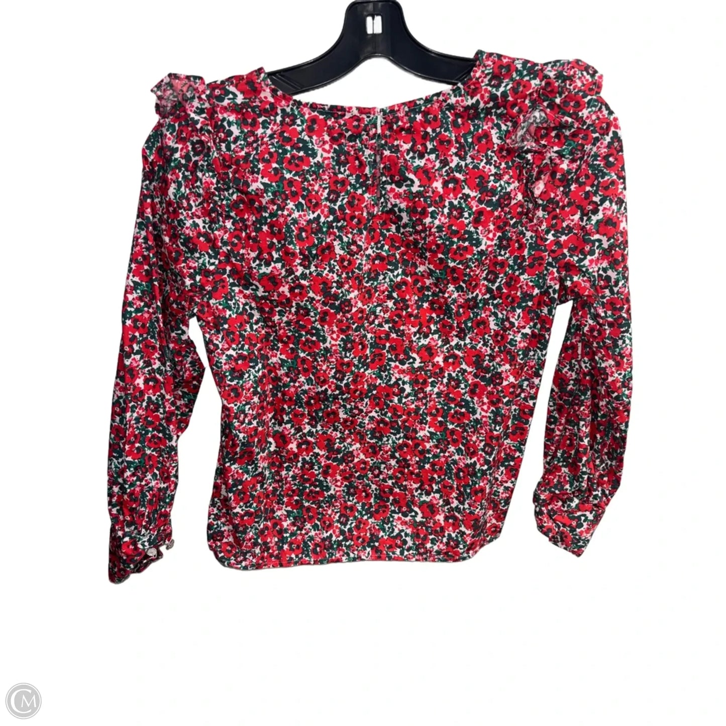 Top Long Sleeve By J. Crew In Floral Print, Size: Mp