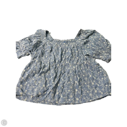 Top Short Sleeve By Old Navy In Blue, Size: Xl