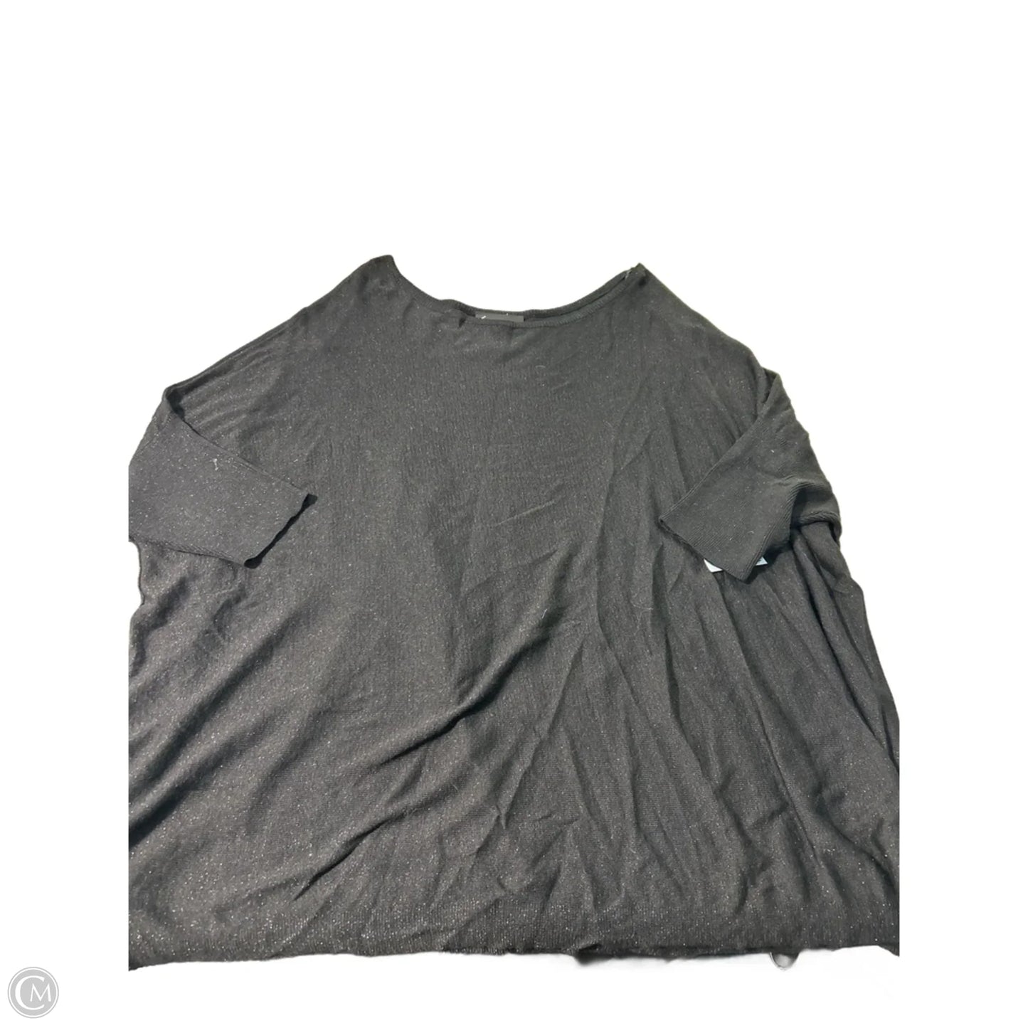 Top Short Sleeve By Lane Bryant In Black, Size: 1x