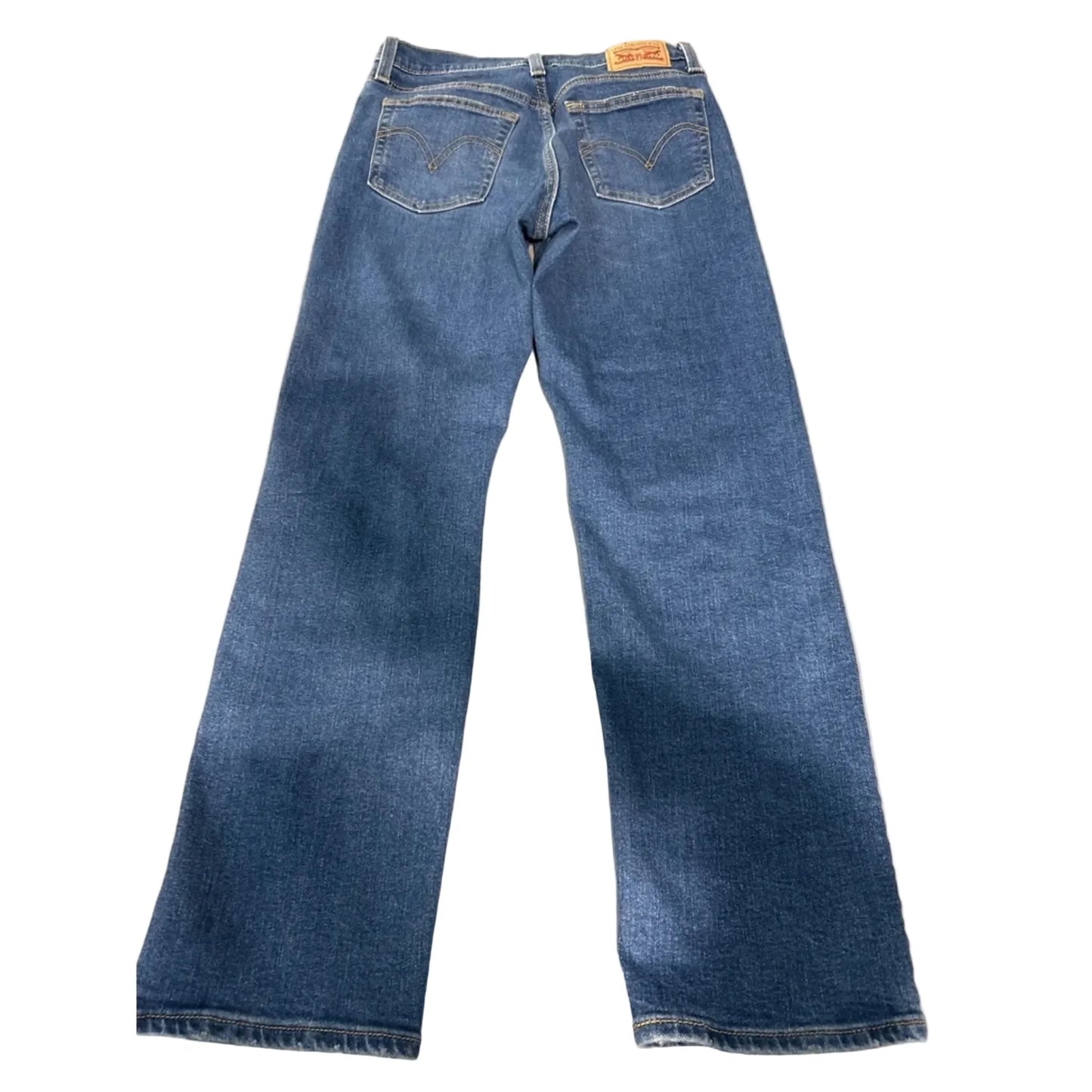 Jeans Straight By Levis In Blue Denim, Size: 4