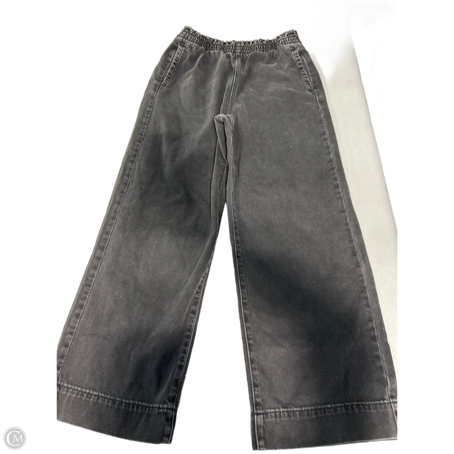 Jeans Wide Leg By American Eagle In Black, Size: 8